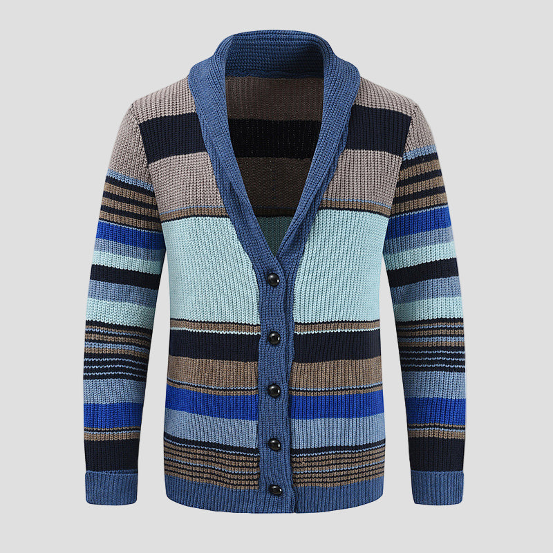 Colorblock Knitted Cardigan