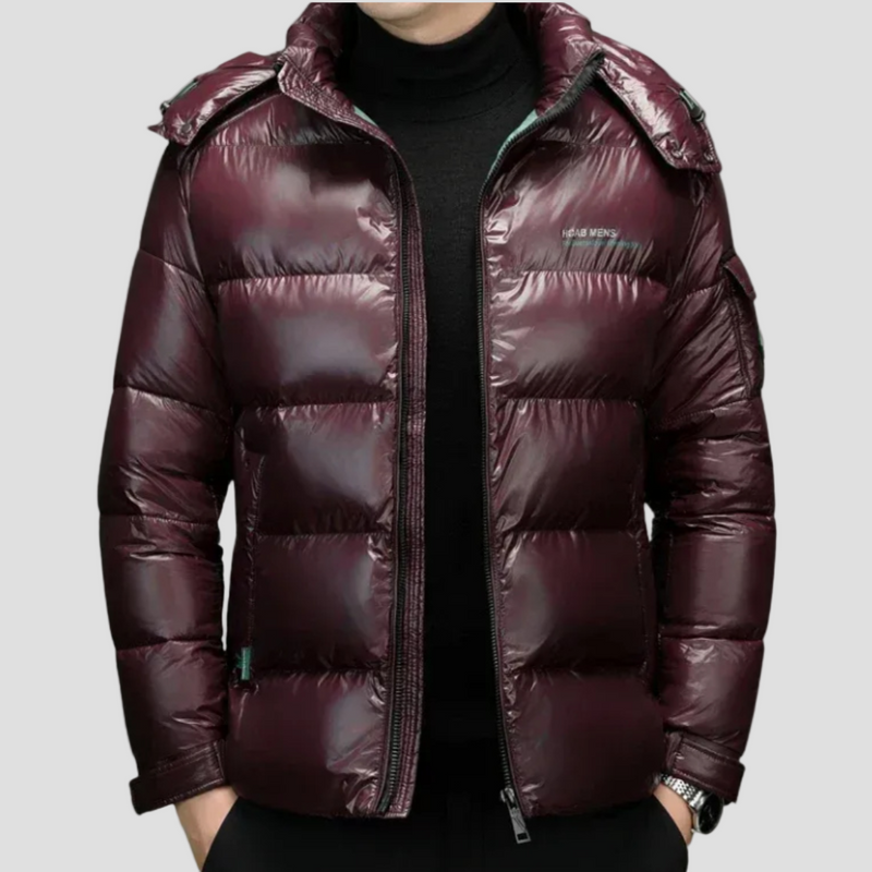 Men’s Quilted Waterproof Down Winter Jacket