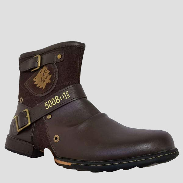 Men’s Zip-Up Leather Boots