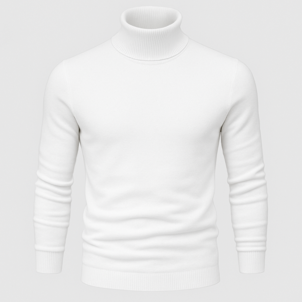 Classic Men’s Turtleneck Knit – Soft Warm Sweater