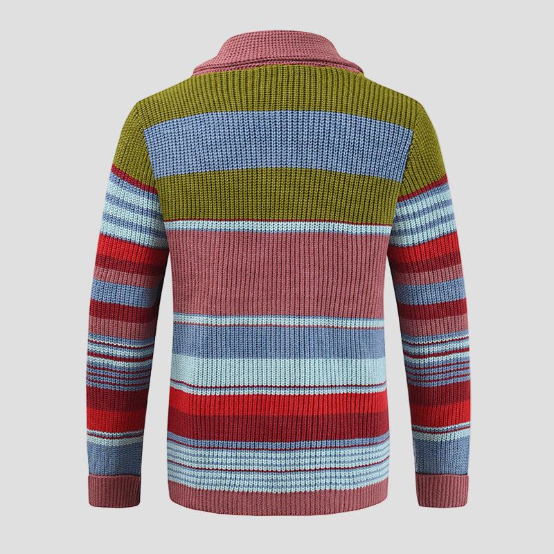 Colorblock Knitted Cardigan
