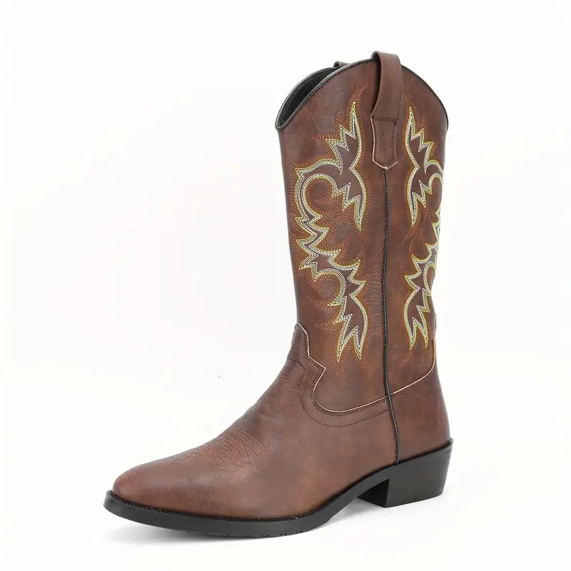 Men’s Leather Western Cowboy Boots