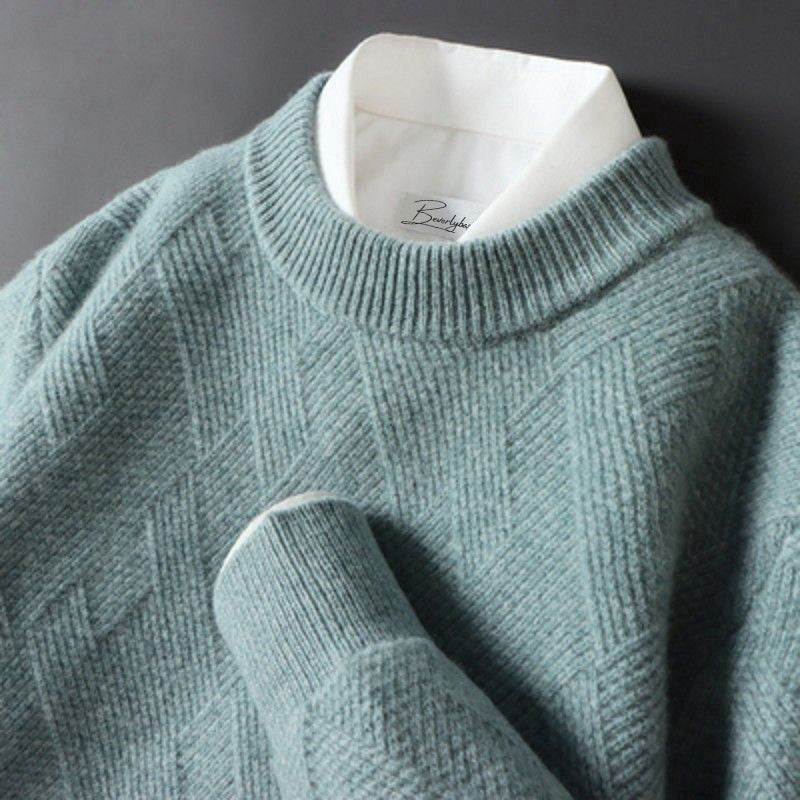Elegant Men’s Cashmere Sweater in Multiple Colours