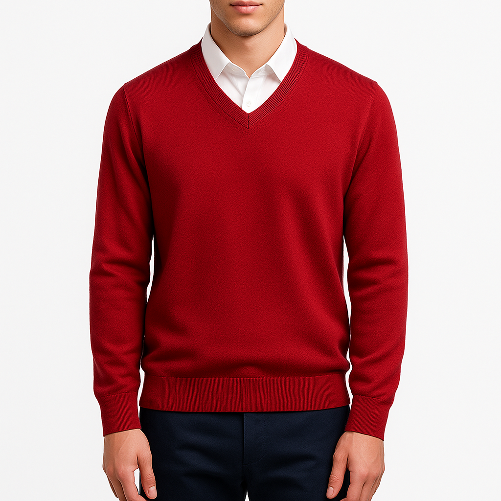 Elegant Men’s V-Neck Sweater