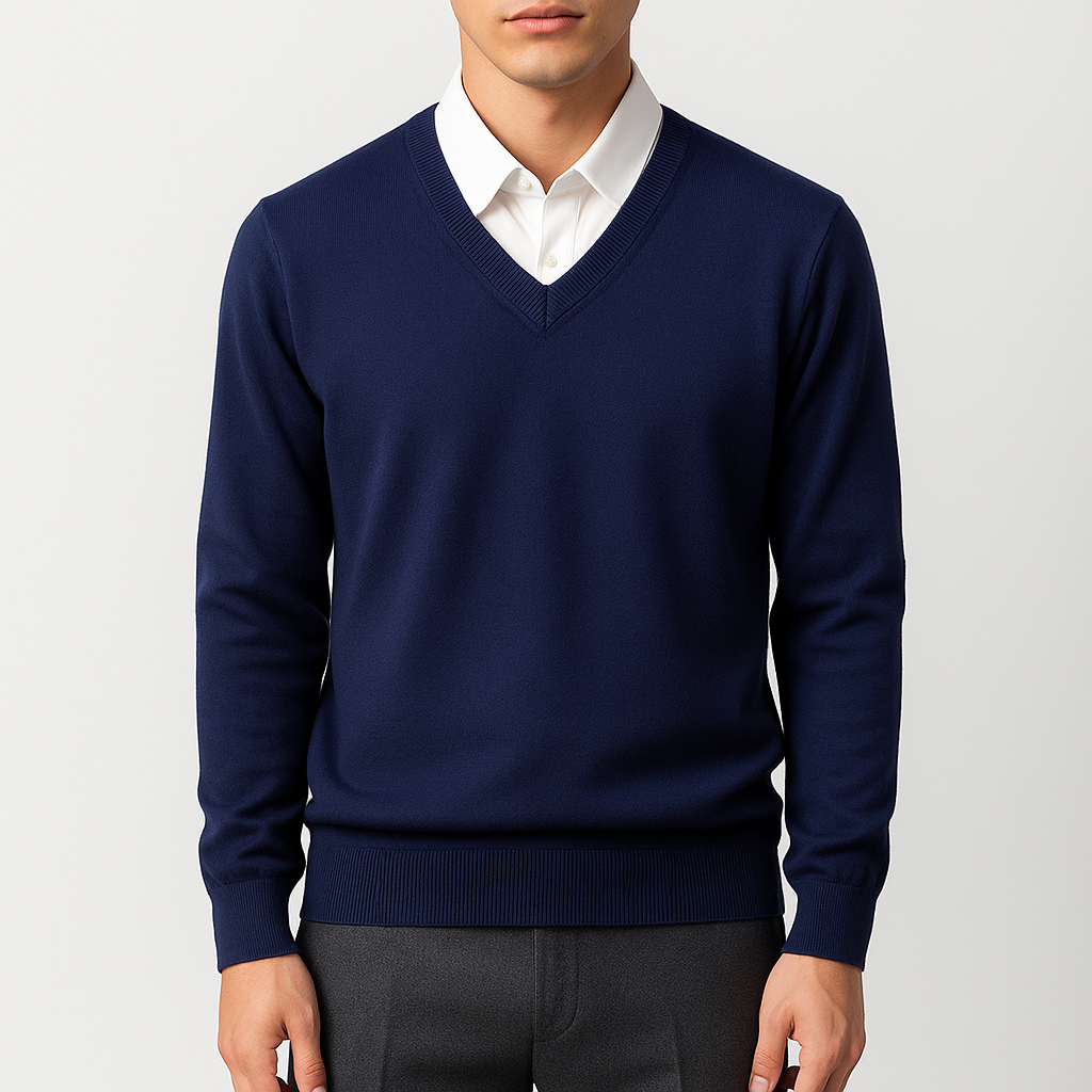Elegant Men’s V-Neck Sweater