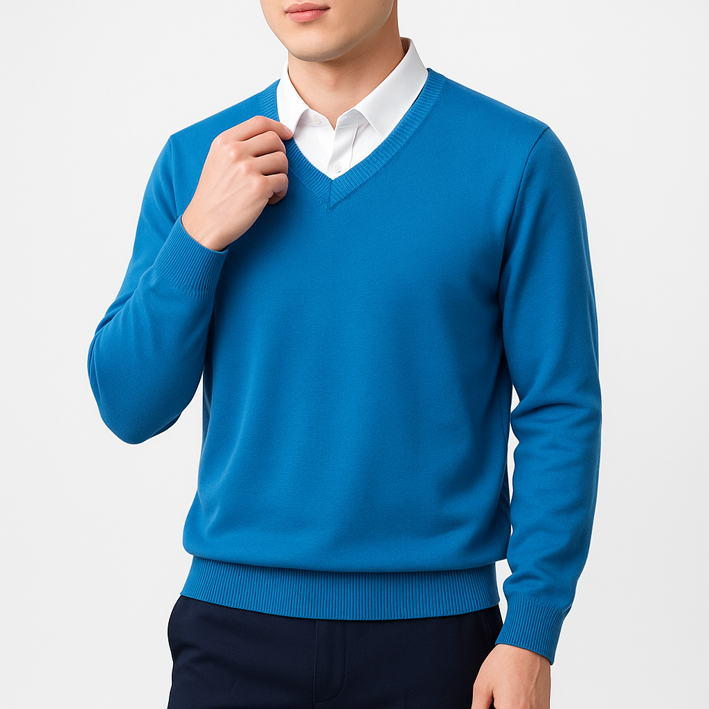 Elegant Men’s V-Neck Sweater