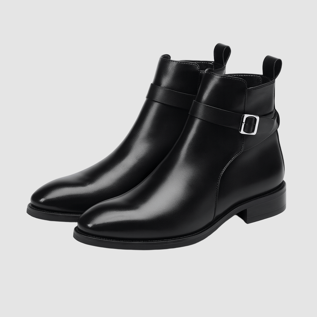 Men’s Zip-Up Leather Boots