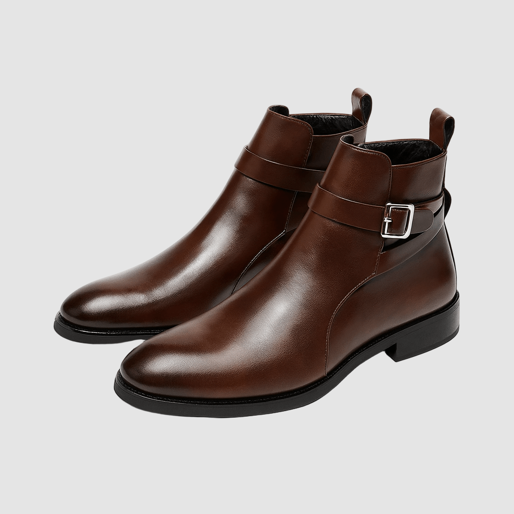 Men’s Zip-Up Leather Boots