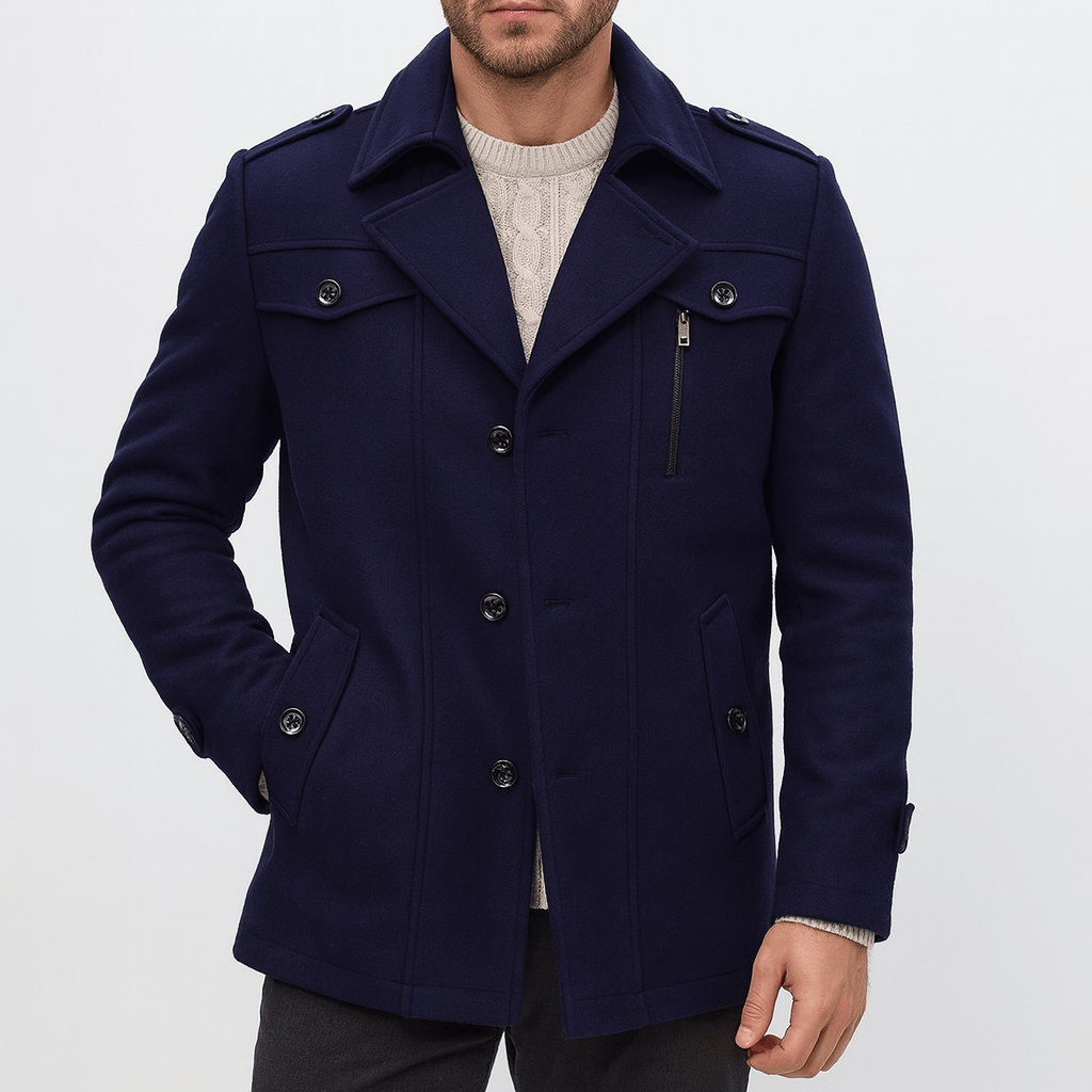 Slim-Fit Men’s Trench Coat