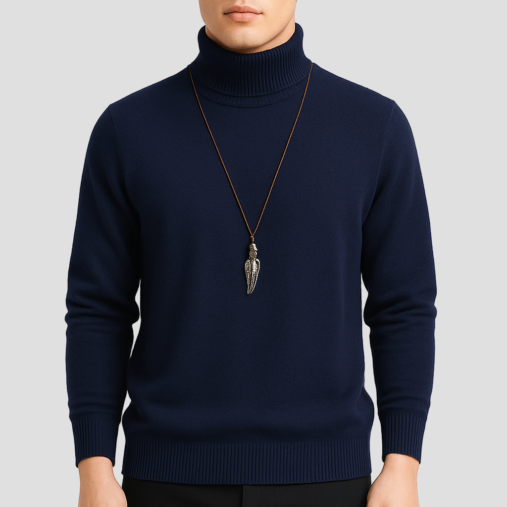 Men's Soft Knitted Turtleneck Sweater