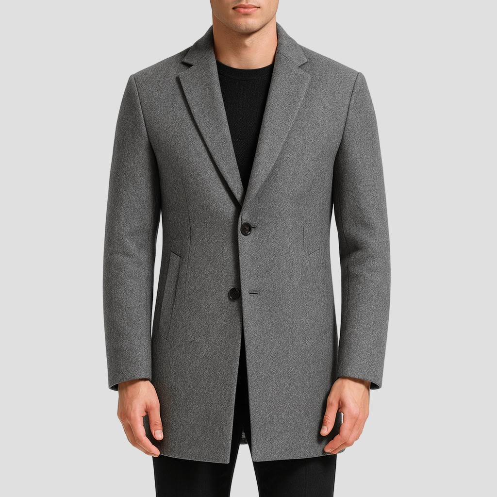 Men’s Wool-Blend Trench Coat