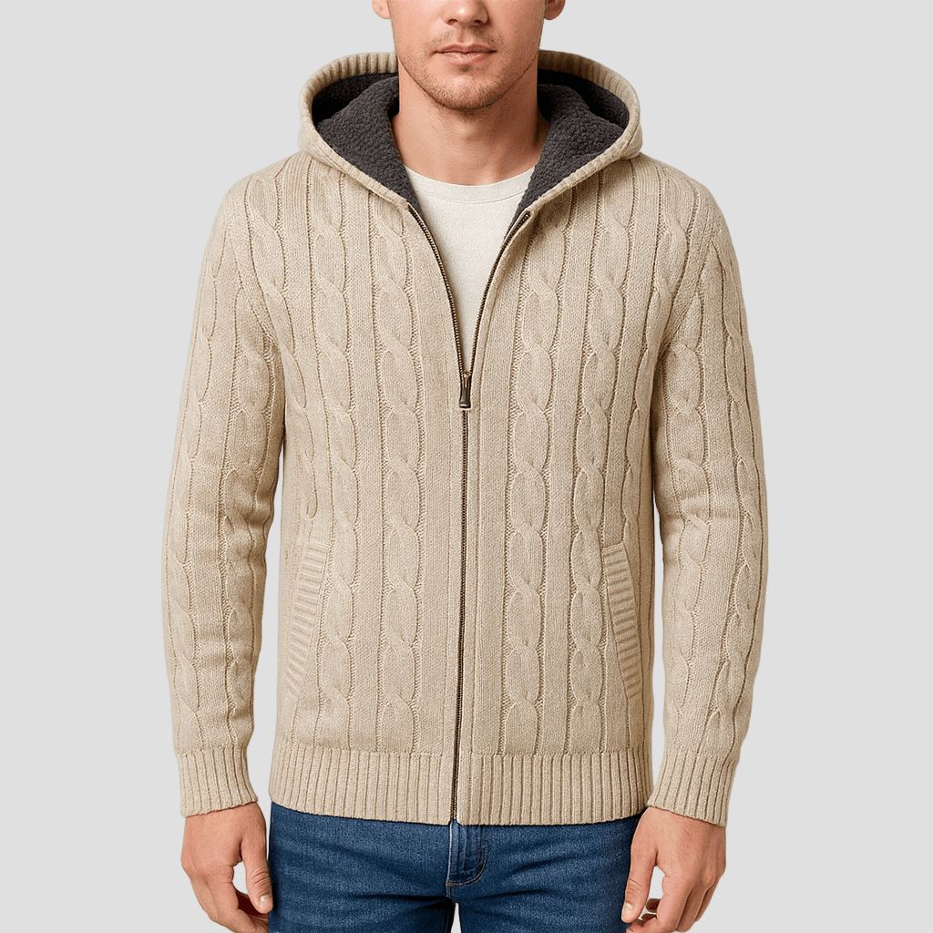 Wool Men’s Sweatshirt with Soft Lining