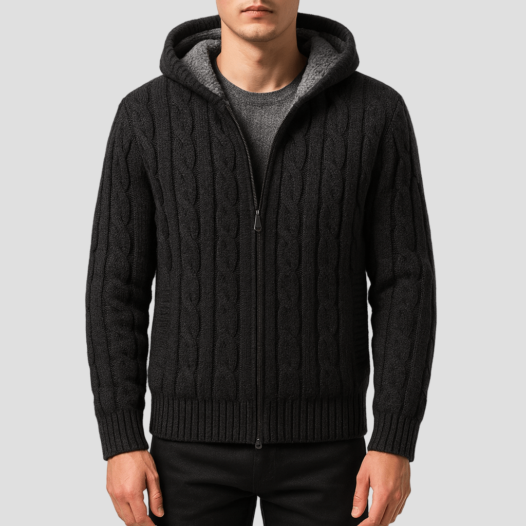 Wool Men’s Sweatshirt with Soft Lining
