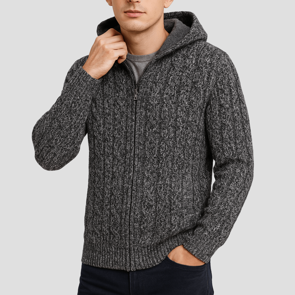 Wool Men’s Sweatshirt with Soft Lining