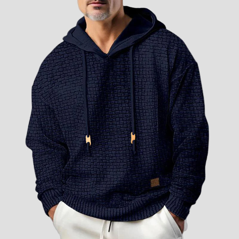 Men’s Solid Long-Sleeve Sweatshirt