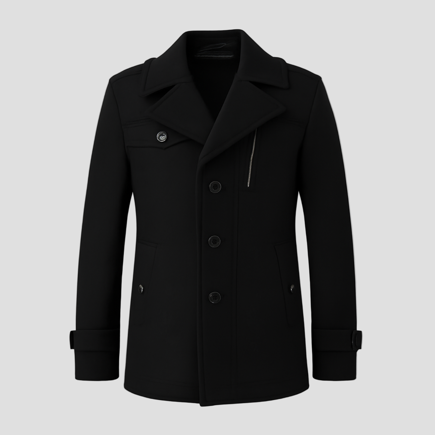 Elegant Slim-Fit Men’s Trench Coat