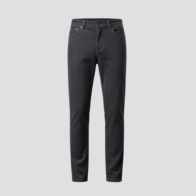 Men’s Corduroy Winter Trousers – Soft Fleece-Lined Design