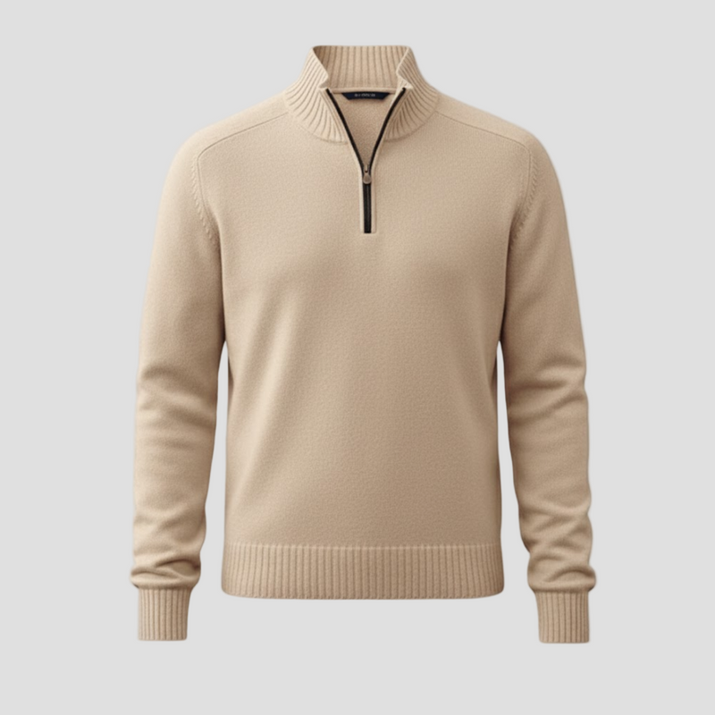 Elegant Men’s Cotton Sweater