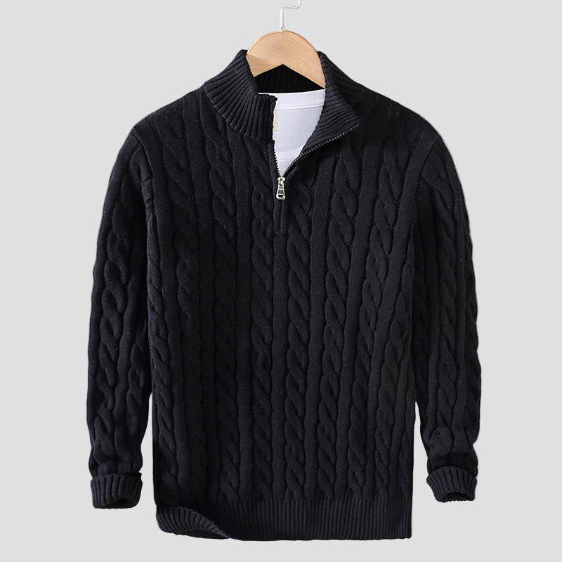 Men’s Cotton Half-Zip Sweater
