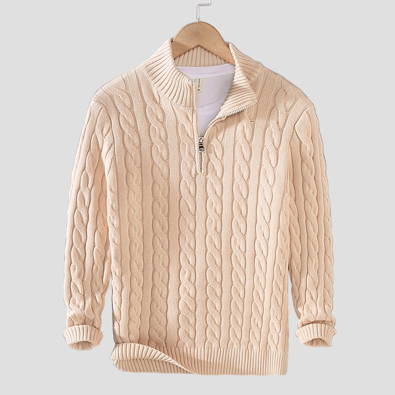 Men’s Cotton Half-Zip Sweater