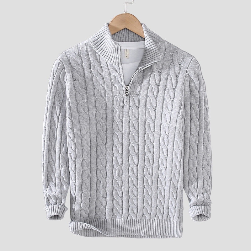 Men’s Cotton Half-Zip Sweater
