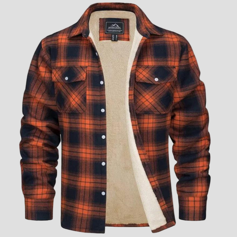 Men’s Flannel Check Winter Jacket