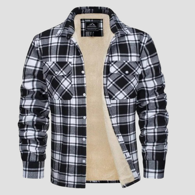 Men’s Flannel Check Winter Jacket
