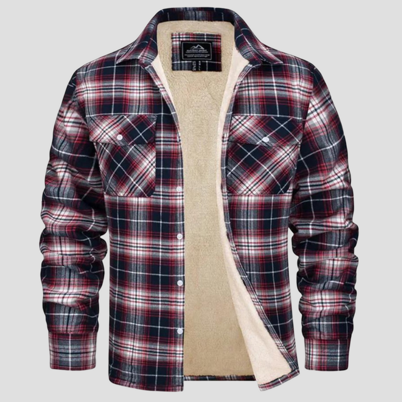 Men’s Flannel Check Winter Jacket