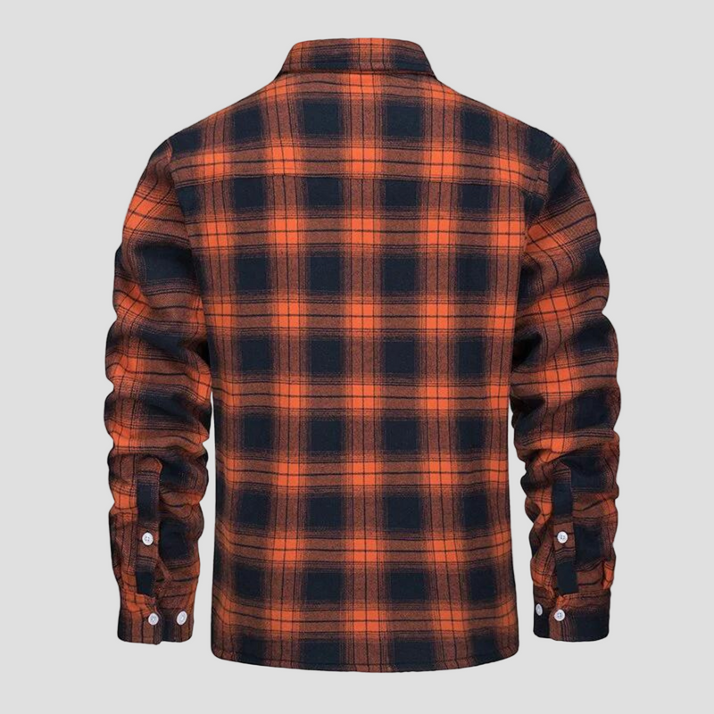 Men’s Flannel Check Winter Jacket