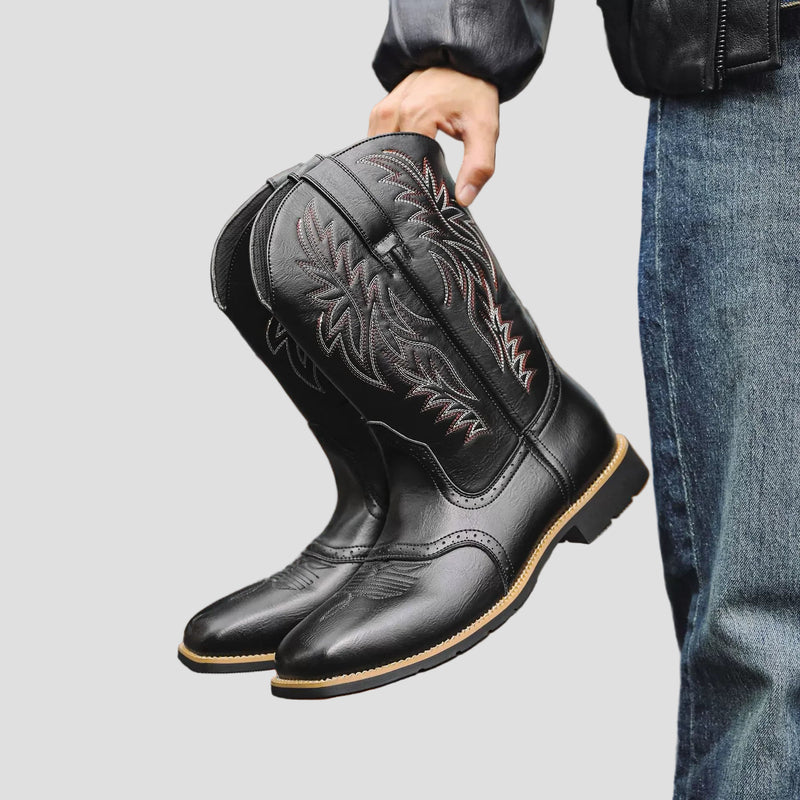 Men’s Leather Western Cowboy Boots