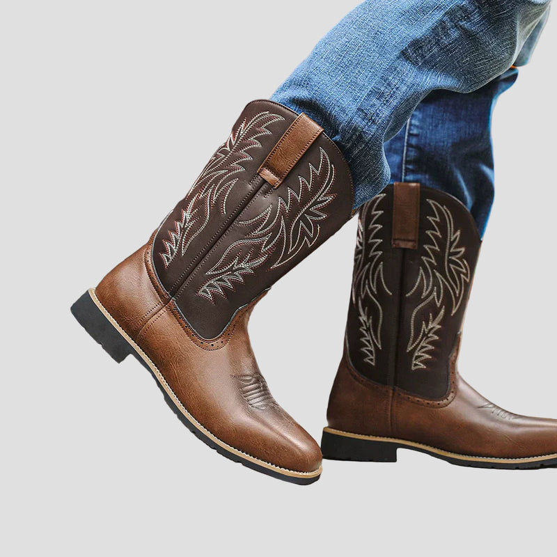 Men’s Leather Western Cowboy Boots