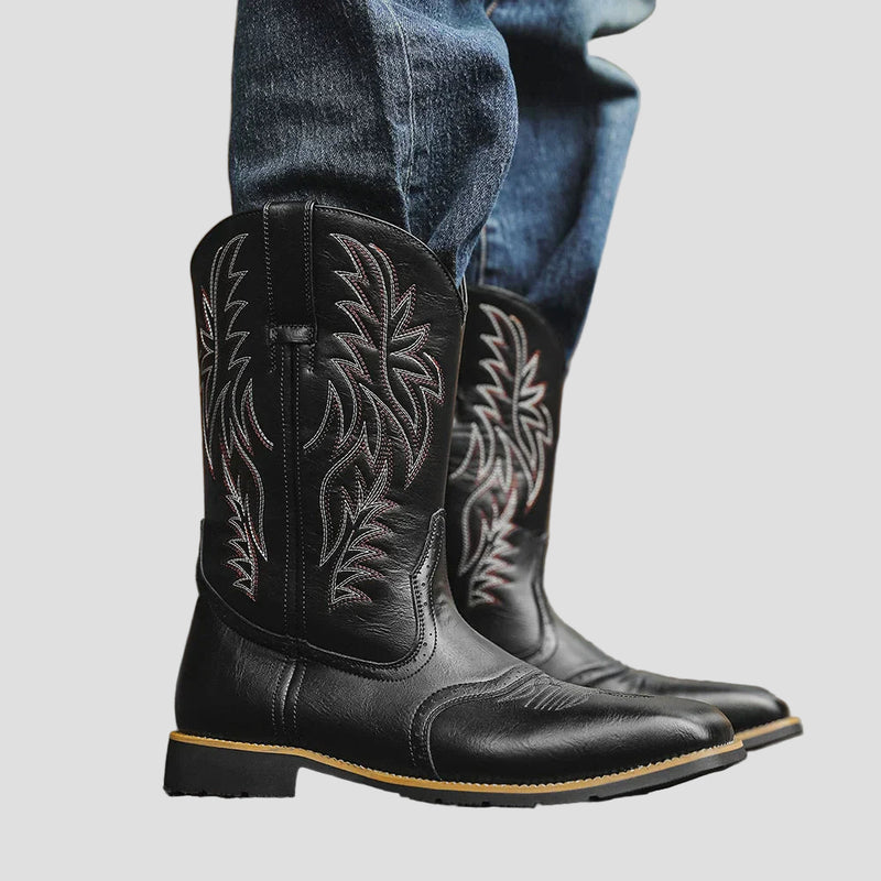 Men’s Leather Western Cowboy Boots