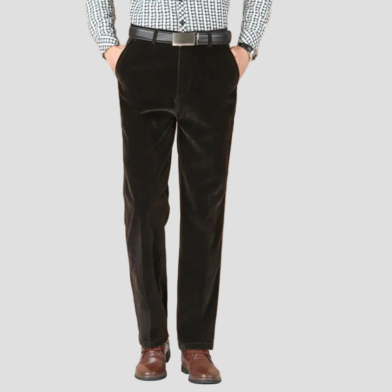 Men’s Slim Corduroy Trousers – Soft Textured Design