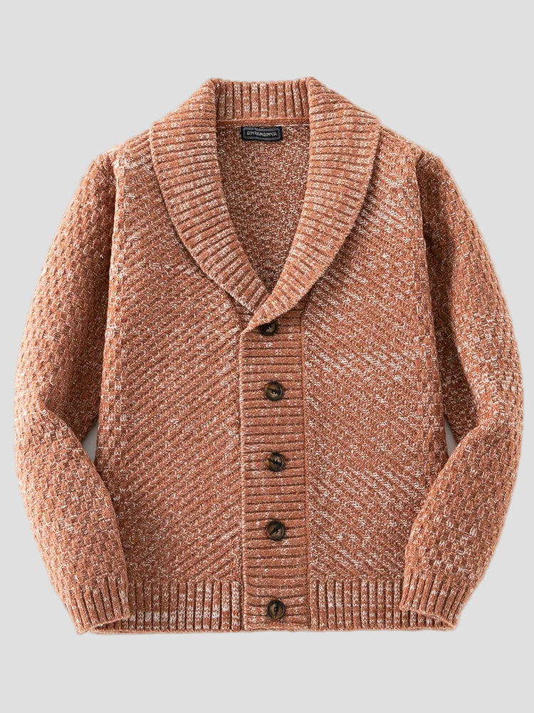 Retro Knitted Sweater with Decorative Detail