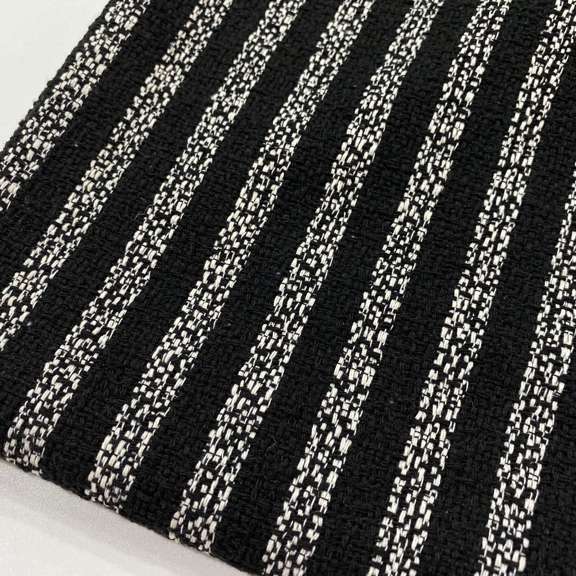 Ribbed Tweed Coat with Collar