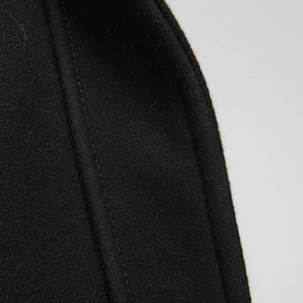 Black Men’s Button-Up Coat