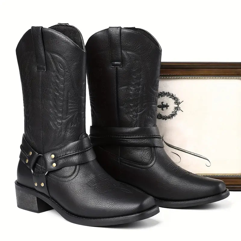 Men’s Leather Western Cowboy Boots