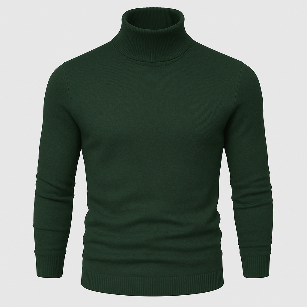 Classic Men’s Turtleneck Knit – Soft Warm Sweater
