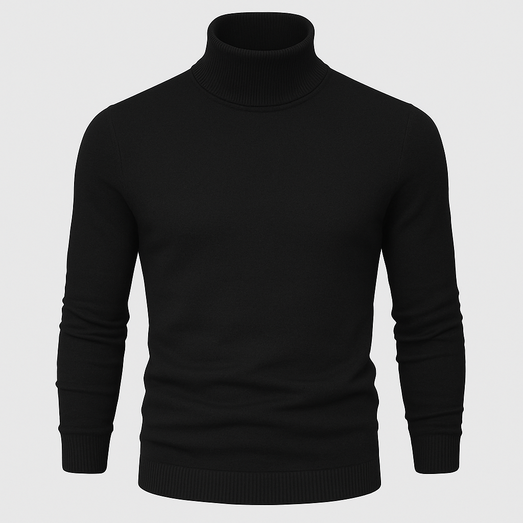 Classic Men’s Turtleneck Knit – Soft Warm Sweater