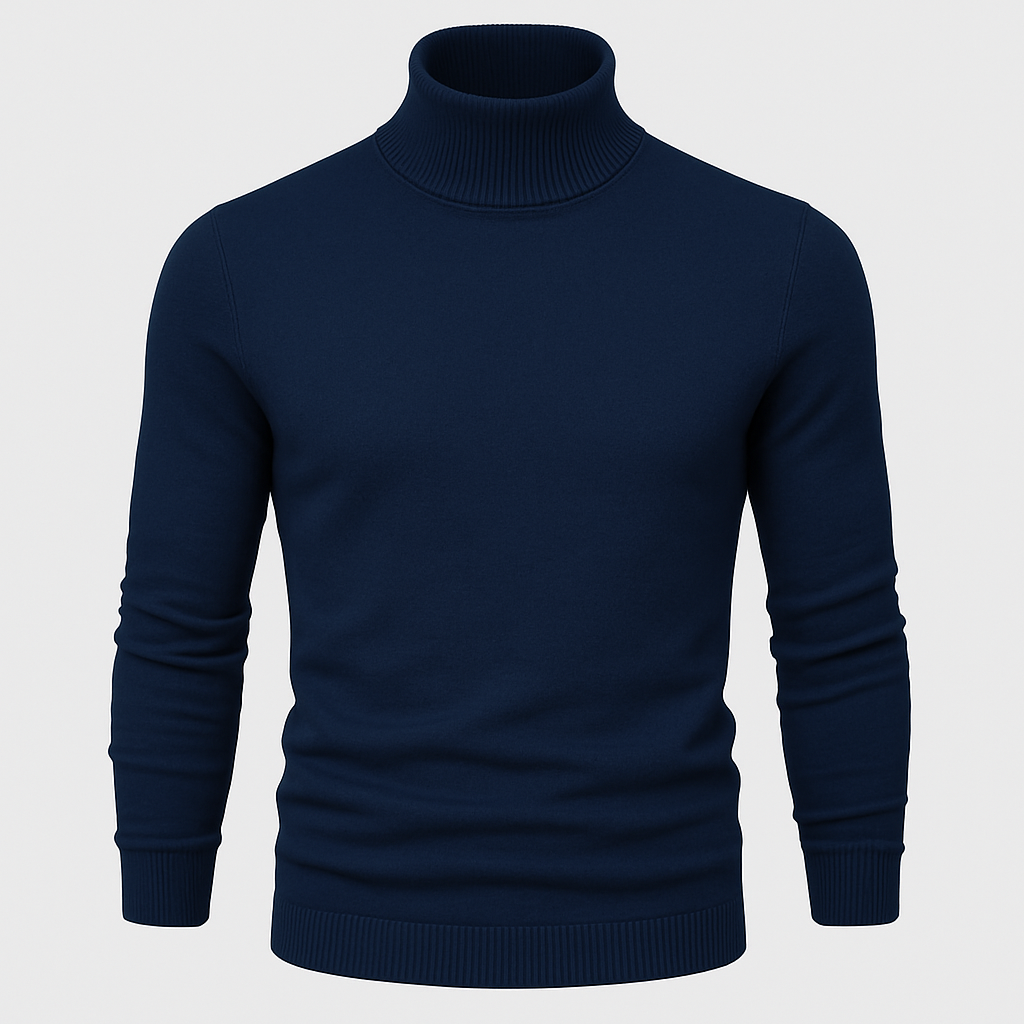 Classic Men’s Turtleneck Knit – Soft Warm Sweater