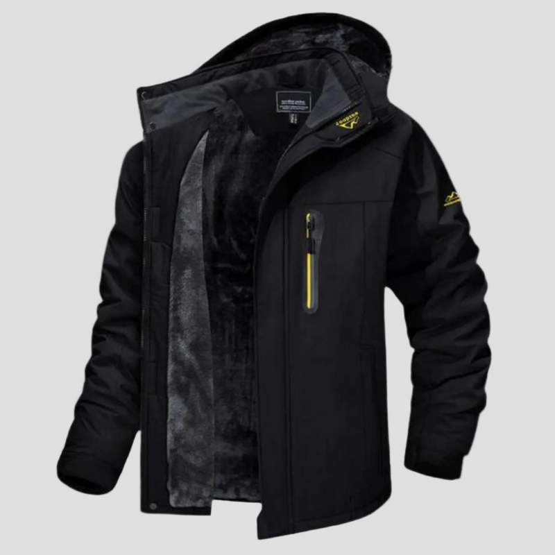 Men’s Waterproof Winter Jacket with Fleece Lining