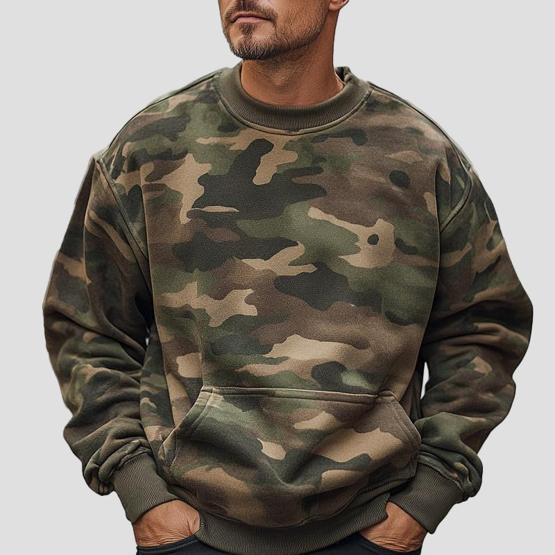 Men’s Camouflage Crewneck Sweatshirt