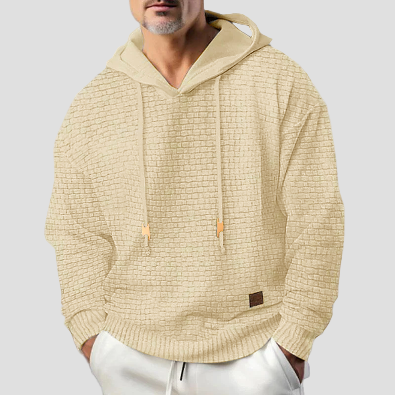 Men’s Solid Long-Sleeve Sweatshirt