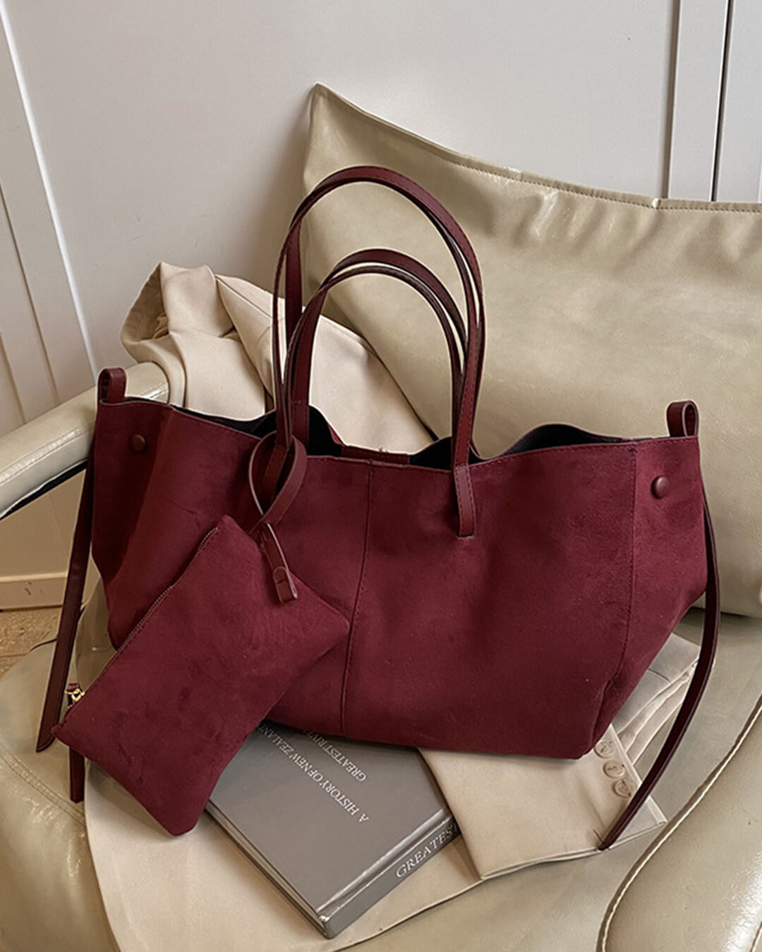 Adriana Suede Tote Bag