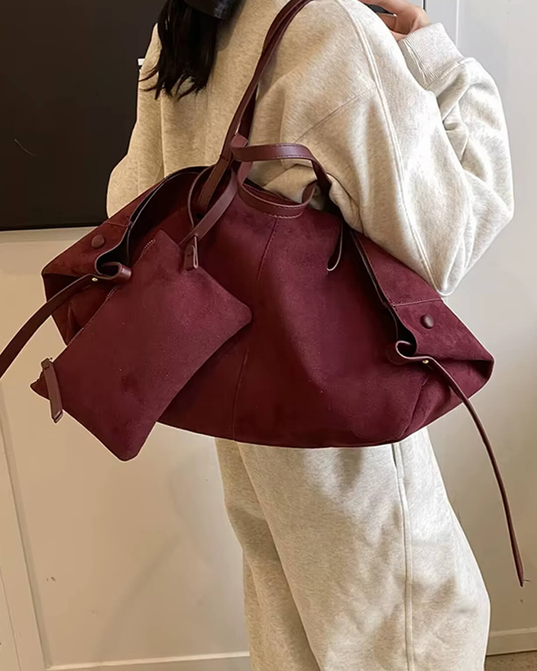 Adriana Suede Tote Bag