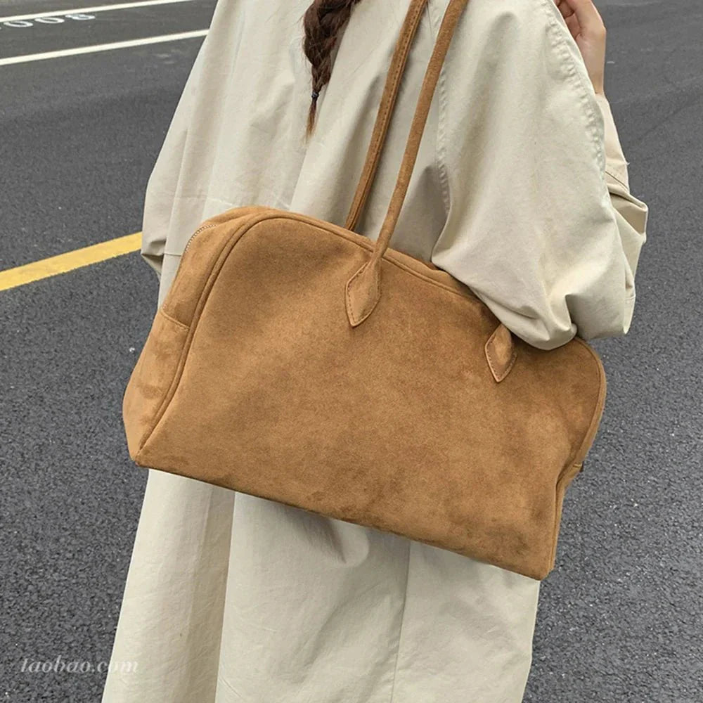 Amalia Suede Shoulder Bag
