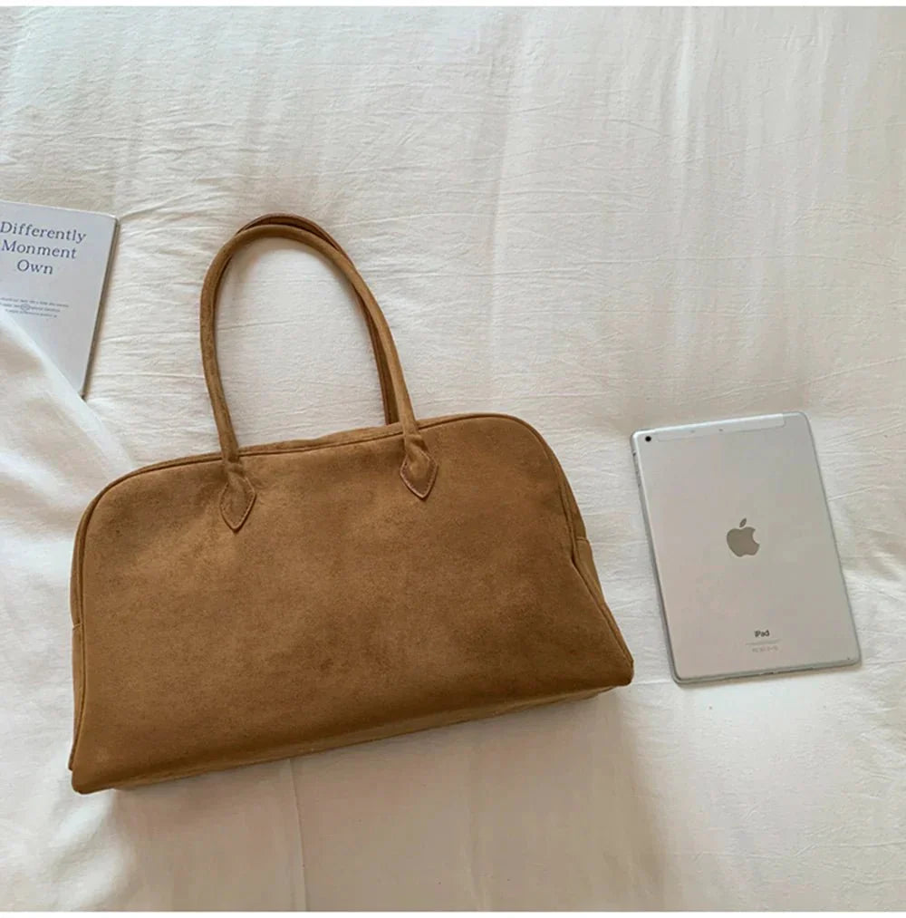Amalia Suede Shoulder Bag