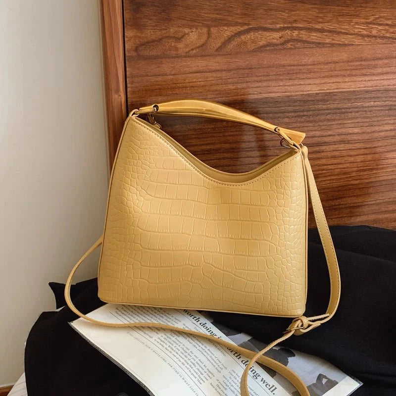 Anya Crocodile Pattern Handbag