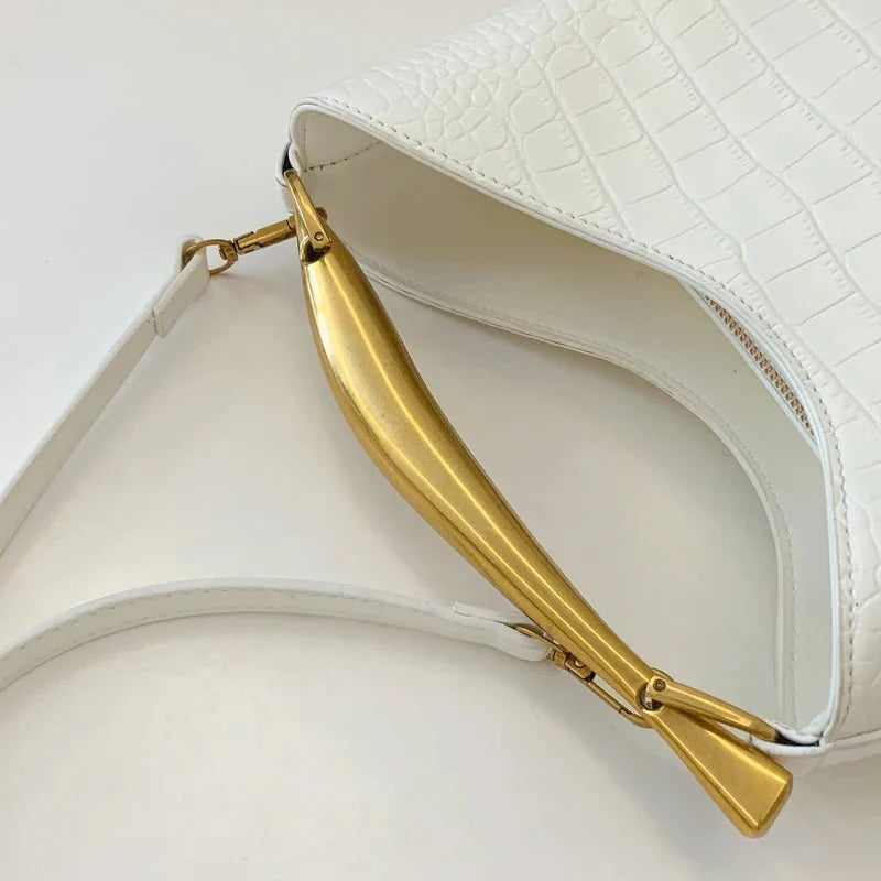 Anya Crocodile Pattern Handbag