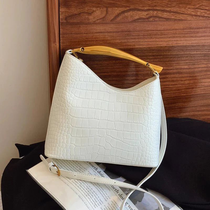 Anya Crocodile Pattern Handbag